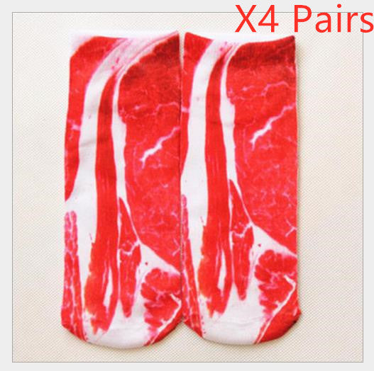 3D Printing Cartoon Socks - Creative Flip Flop Design for Men and Women