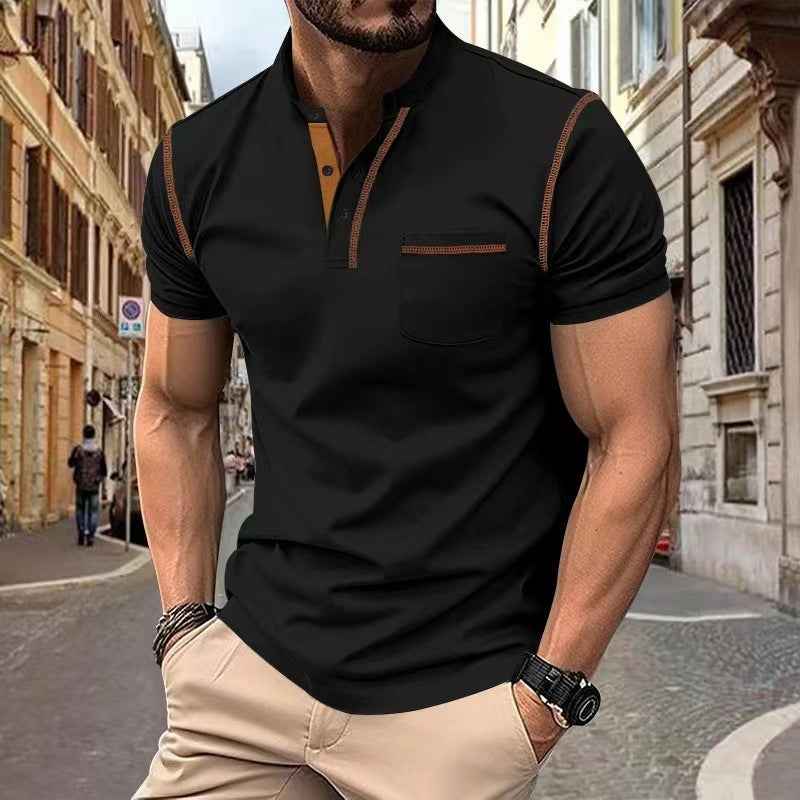 Men's Quick-Dry Polo Shirt Short-Sleeved Casual Summer Top