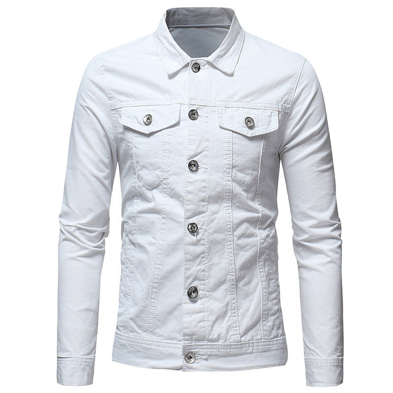 Solid Color Denim Jacket - Stylish Denim Jacket Shirt for Every Occasion