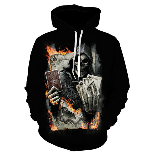 3D Skull Jacket - Unique Style Hoodie with Digital Print Design