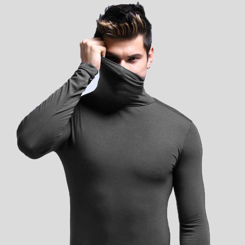 Long Sleeve Thin Tight Thermal Base Shirt Solid Color