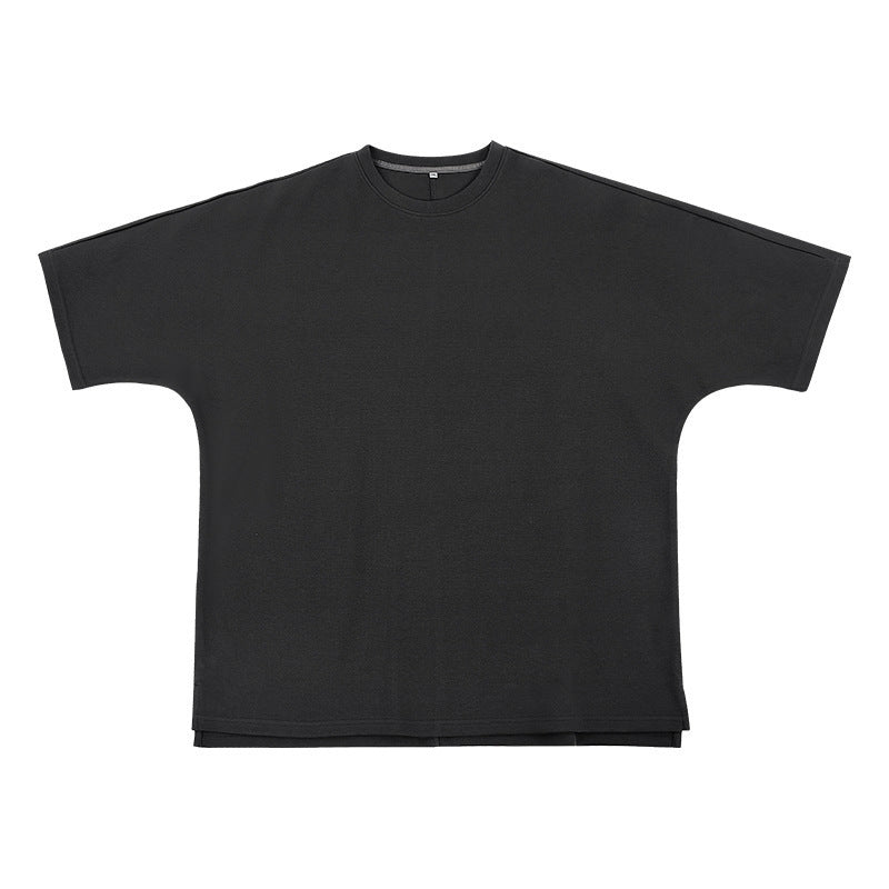 Plus Size Air Cotton T-shirt 280g Loose Fit with Sleeves