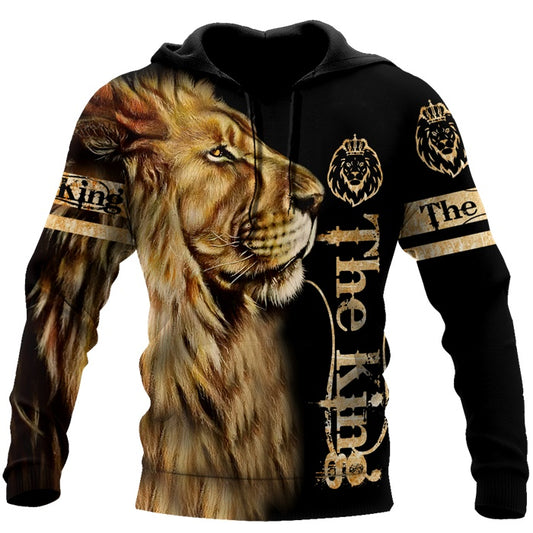 Animal Lion 3D Printed Hoodie for Men - Sports Hoodie