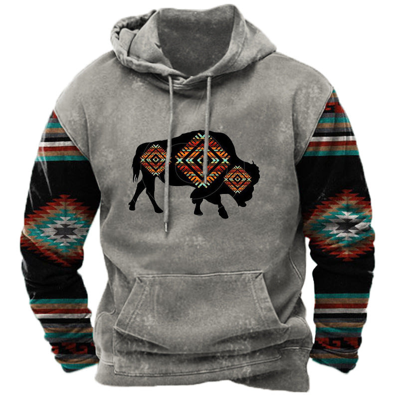 3D Printing Hoodie Men's Street Sports Fashion Sweater