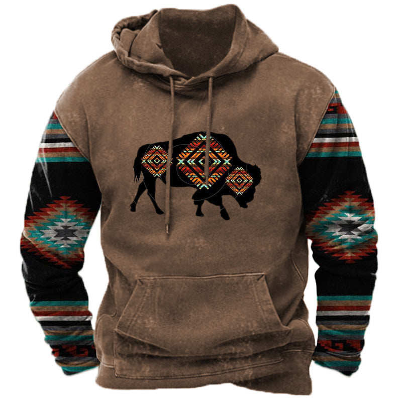 3D Printing Hoodie Men's Street Sports Fashion Sweater