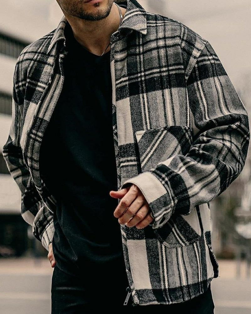 Youth Fashion Jacket with Stylish Lapels and Trendy Prints