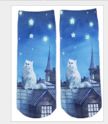 3D Printing Cartoon Socks - Creative Flip Flop Design for Men and Women