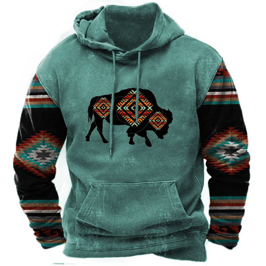 3D Printing Hoodie Men's Street Sports Fashion Sweater