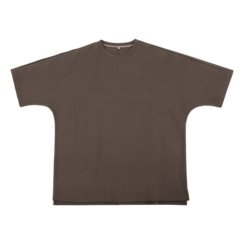 Plus Size Air Cotton T-shirt 280g Loose Fit with Sleeves