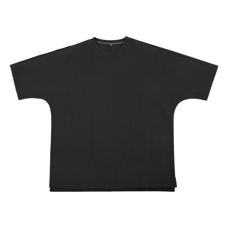 Plus Size Air Cotton T-shirt 280g Loose Fit with Sleeves