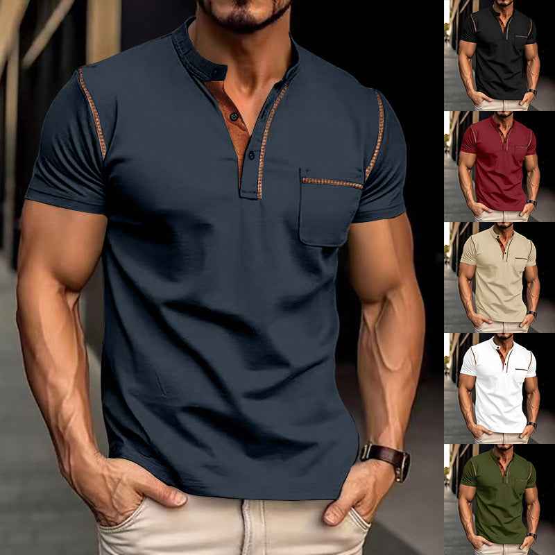 Men's Quick-Dry Polo Shirt Short-Sleeved Casual Summer Top