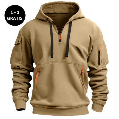 Dropped Shoulder Hooded Sweatshirt Men's Women's Plus Size Loose Pullover Fashion Sweatshirt - TWENTY ONE SEVEN