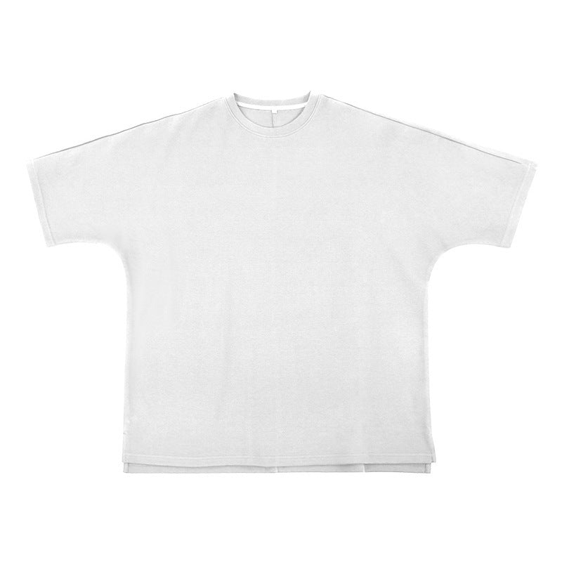 Plus Size Air Cotton T-shirt 280g Loose Fit with Sleeves