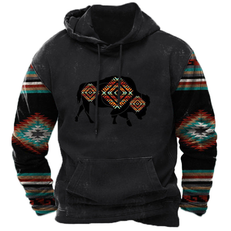 3D Printing Hoodie Men's Street Sports Fashion Sweater