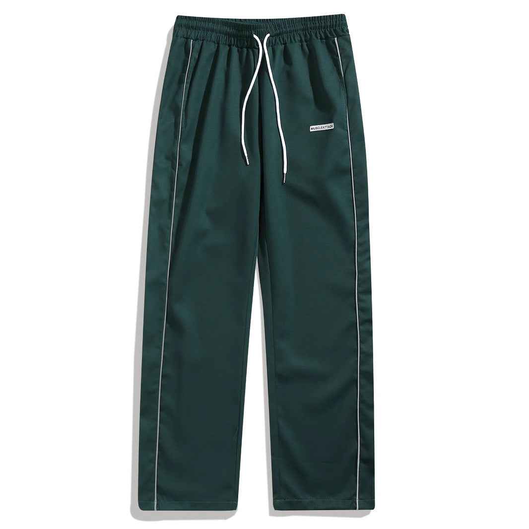 Men's Retro Tapered Cargo Pants - Fashionable Loose Leisure Trousers with Side Pockets for Everyday Jogging