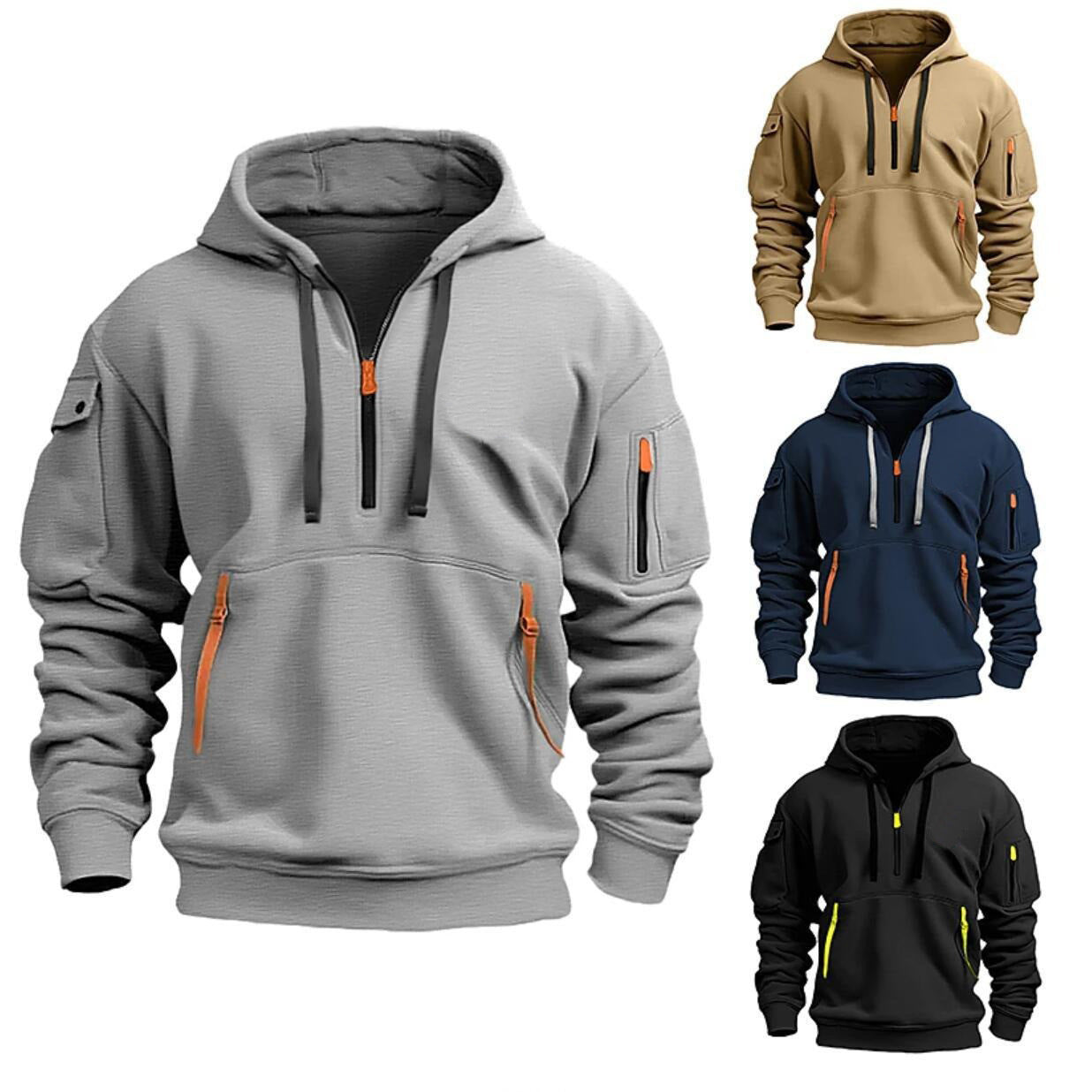 Dropped Shoulder Hooded Sweatshirt Men's Women's Plus Size Loose Pullover Fashion Sweatshirt - TWENTY ONE SEVEN