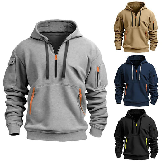 Dropped Shoulder Hooded Sweatshirt Men's Women's Plus Size Loose Pullover Fashion Sweatshirt - TWENTY ONE SEVEN