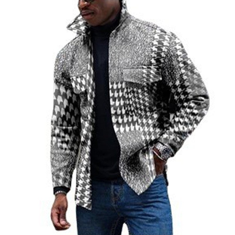 Youth Fashion Jacket with Stylish Lapels and Trendy Prints