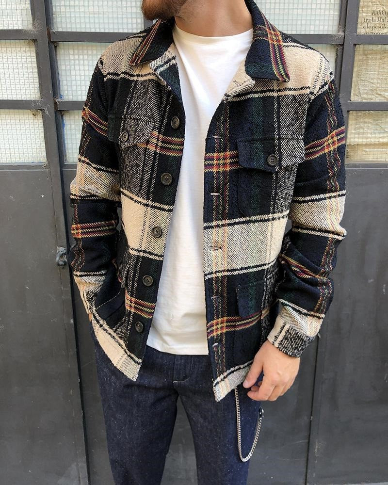 Youth Fashion Jacket with Stylish Lapels and Trendy Prints