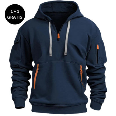 Dropped Shoulder Hooded Sweatshirt Men's Women's Plus Size Loose Pullover Fashion Sweatshirt - TWENTY ONE SEVEN