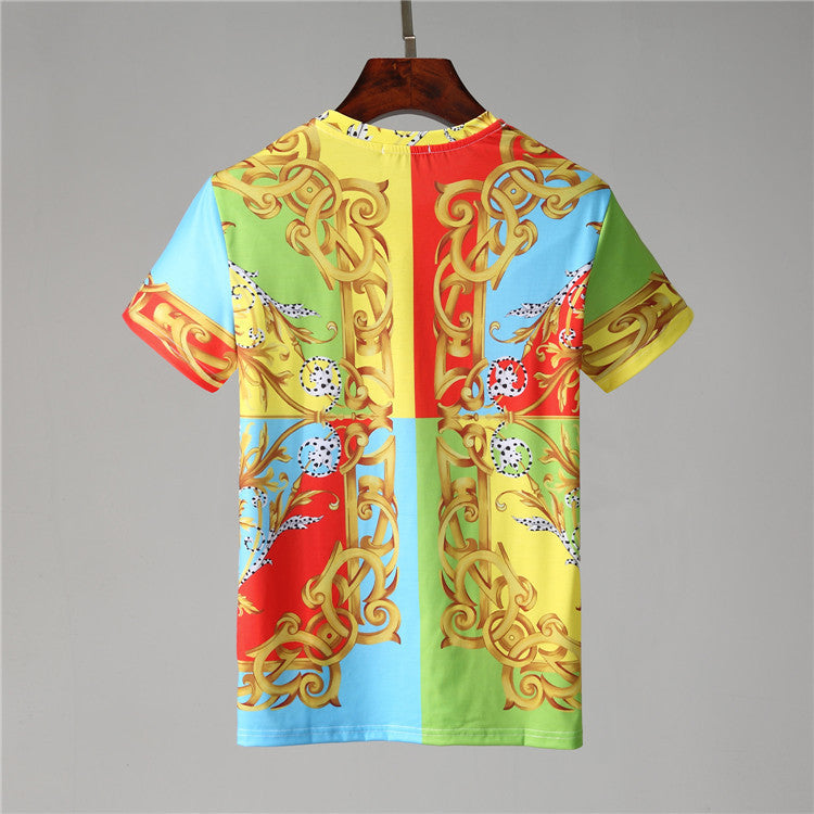 Uncaria Print T-Shirt with Plants and Flowers Design