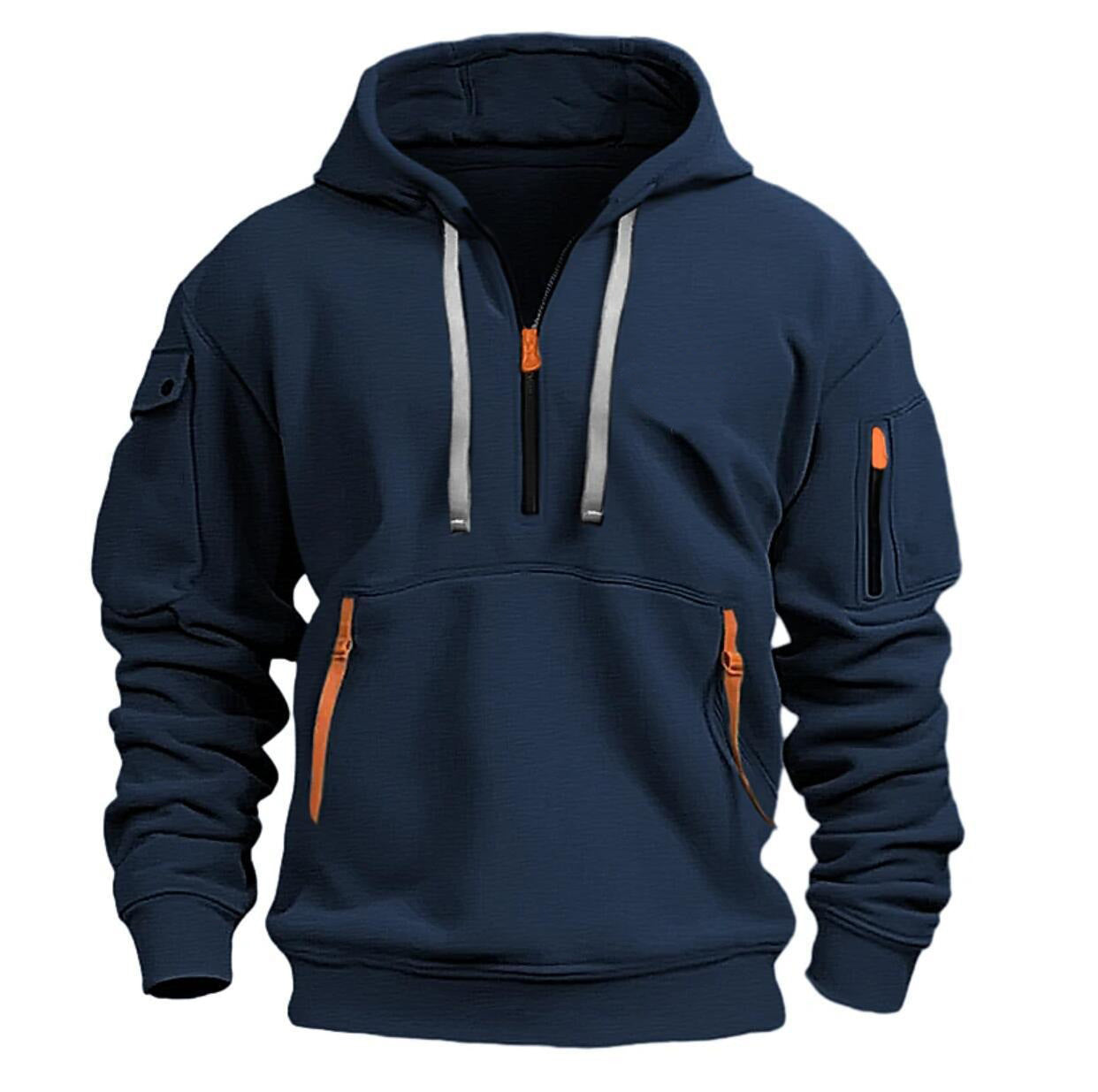 Dropped Shoulder Hooded Sweatshirt Men's Women's Plus Size Loose Pullover Fashion Sweatshirt - TWENTY ONE SEVEN
