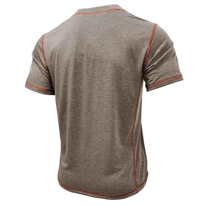 Men's Summer Polo Shirt Short Sleeve Solid Color Tops with Button