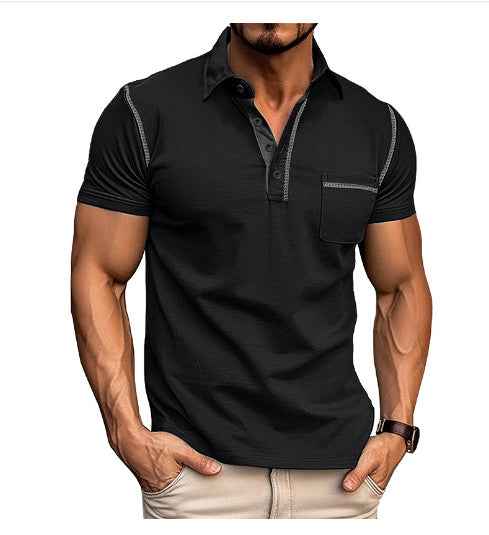 Men's Quick-Dry Polo Shirt Short-Sleeved Casual Summer Top