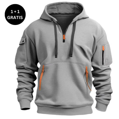 Dropped Shoulder Hooded Sweatshirt Men's Women's Plus Size Loose Pullover Fashion Sweatshirt - TWENTY ONE SEVEN