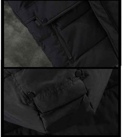 Men's Down Hooded Vest - Cotton Jacket Waistcoat for Students