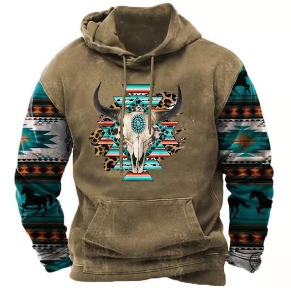 3D Printing Hoodie Men's Street Sports Fashion Sweater