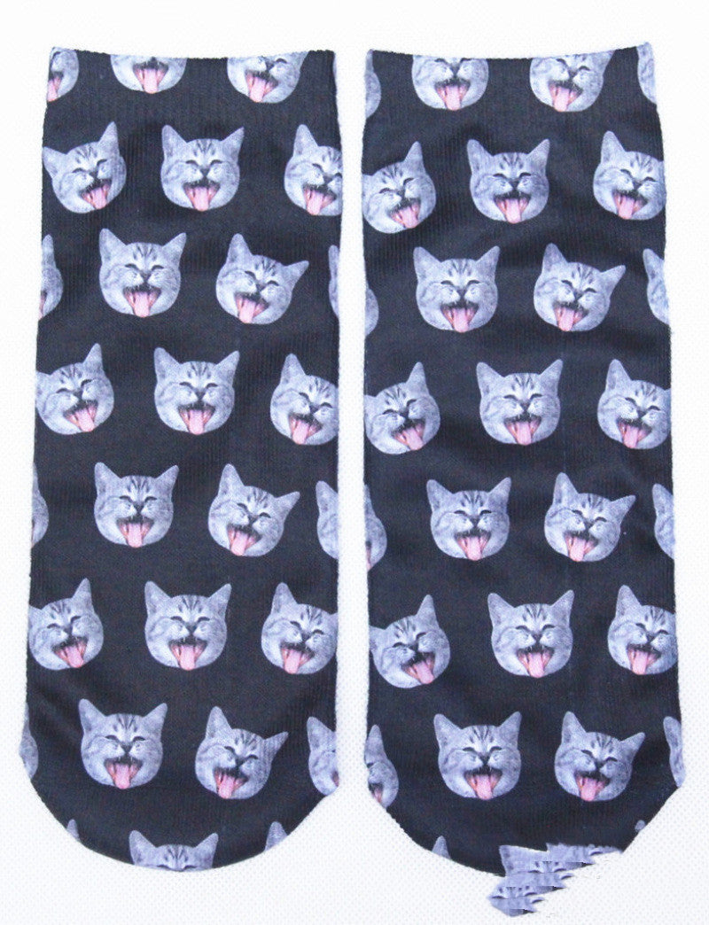 3D Printing Cartoon Socks - Creative Flip Flop Design for Men and Women