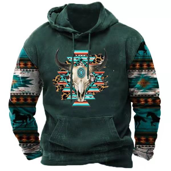 3D Printing Hoodie Men's Street Sports Fashion Sweater